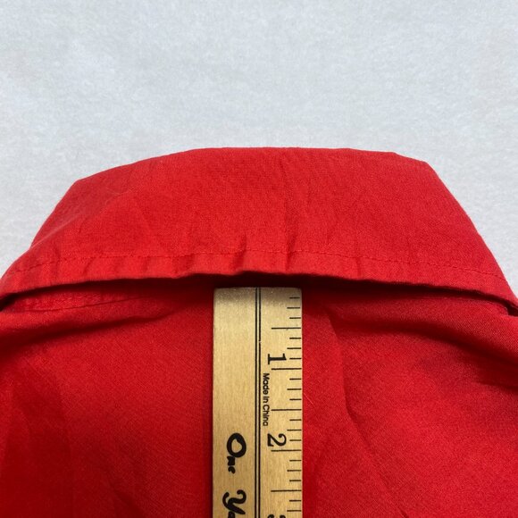Vintage Ranchwear Pearl Snap Shirt Men's 16.5 /35 Red Long Sleeve Button Up - Picture 12 of 12
